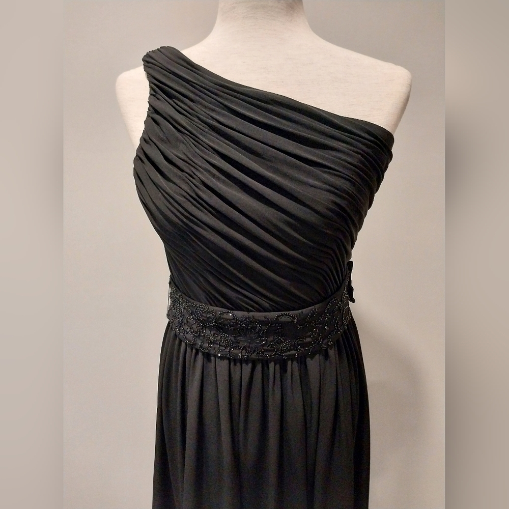 Talbots Petite Black One Shoulder Dress Size Small?